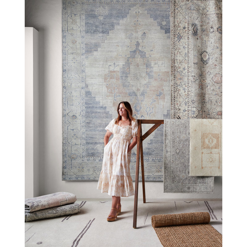 Becki Owens x Livabliss Davina Machine Woven Area Rug, Rectangle 9'2" x 12'