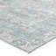Tapis gris clair / bleu sarcelle performant lavable à la main Issa-62289968