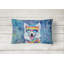 American Eskimo Hippie Dawg Fabric Decorative Pillow