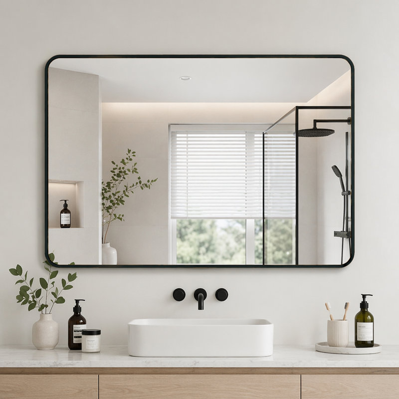 Miroir de salle de bain 30x40 ", Noir