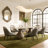 Modern 8/10/12 People Dining Room Set, Pre-Assembly Rectangular Dining Table, Sintered Stone Tabletop & Trestle Pedestal, Upholstered PU Leather Chairs-487453383-486993019-486990848