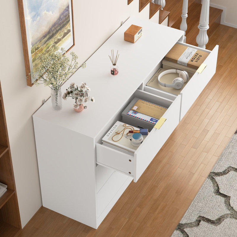 Dorcus 47.2" 6 Drawer Dresser, White