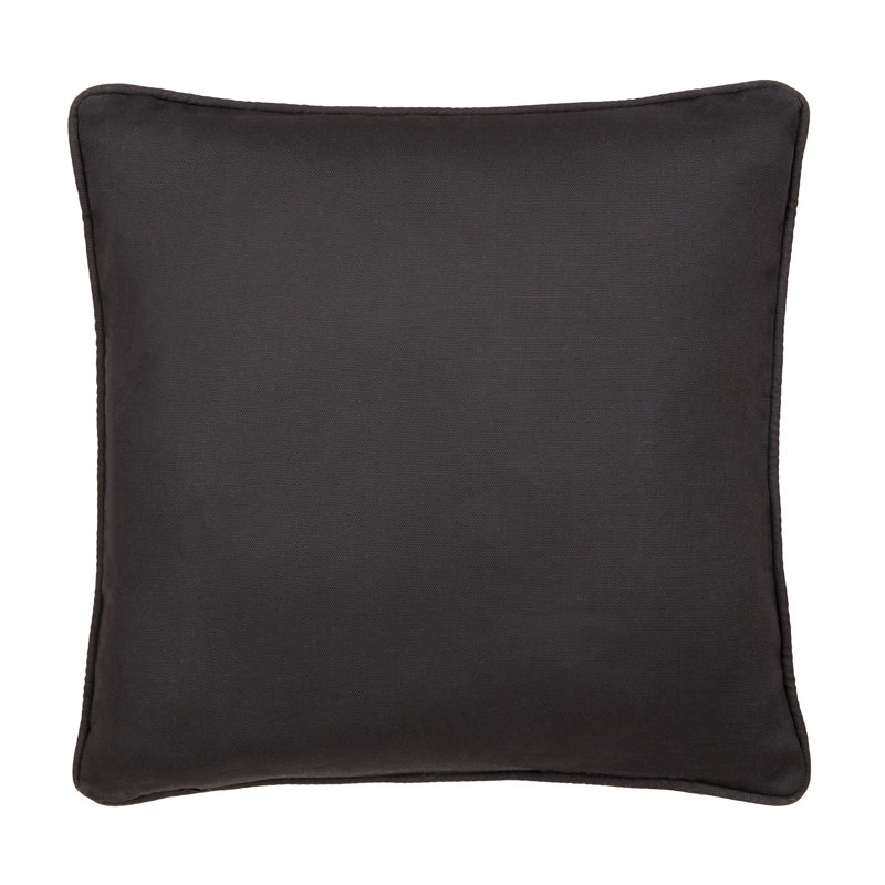 Rico Geometric Square Cushion, Black