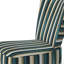 Teal And Gold Elegant Striped Pattern I - Upholstered Vintage Accent Side Chair