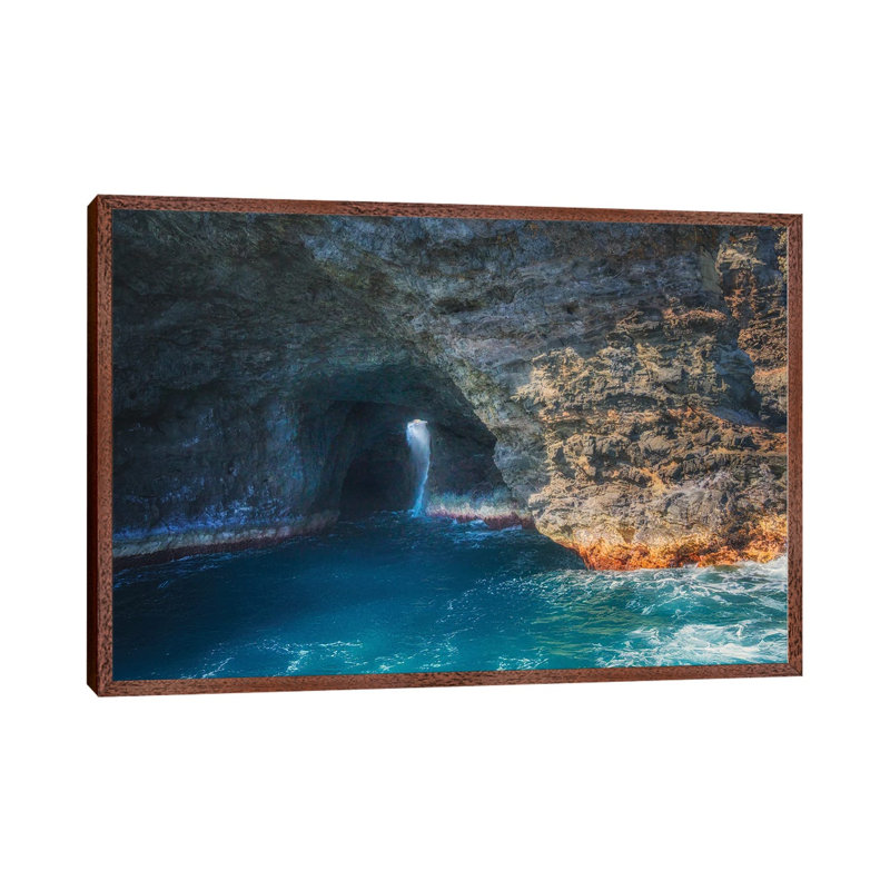Napali Waterfall by Dennis Frates - Gallery-Wrapped Canvas Giclée on Canvas, 101.6 cm H x 152.4 cm W  x  4.445 cm D