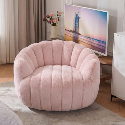 Compression Plush Pumpkin Bean Bag Chair, High-Density Foam Filled Lounge Chair