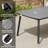 8 - Person Rectangular Patio Dining Set with Umbrella Hole, Aluminum Frame and Folded Reclining Armchairs-881647478