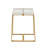 Degolier Cast Glass Top End Table-911559566