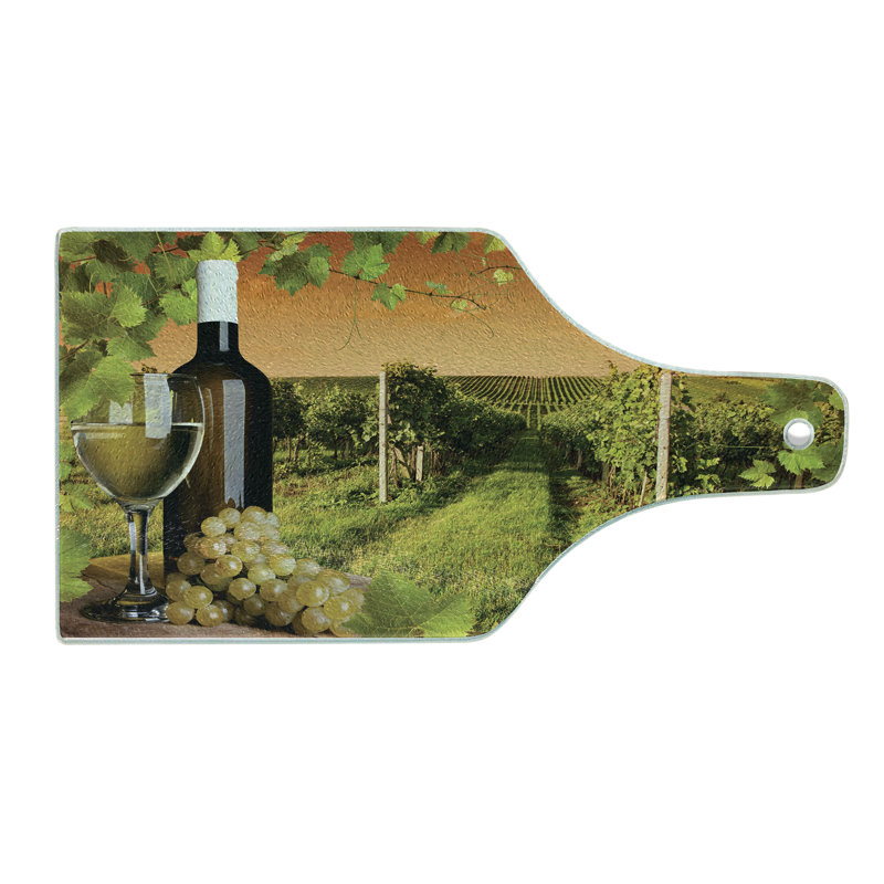 Planche à découper en verre trempé Ambesonne Winery