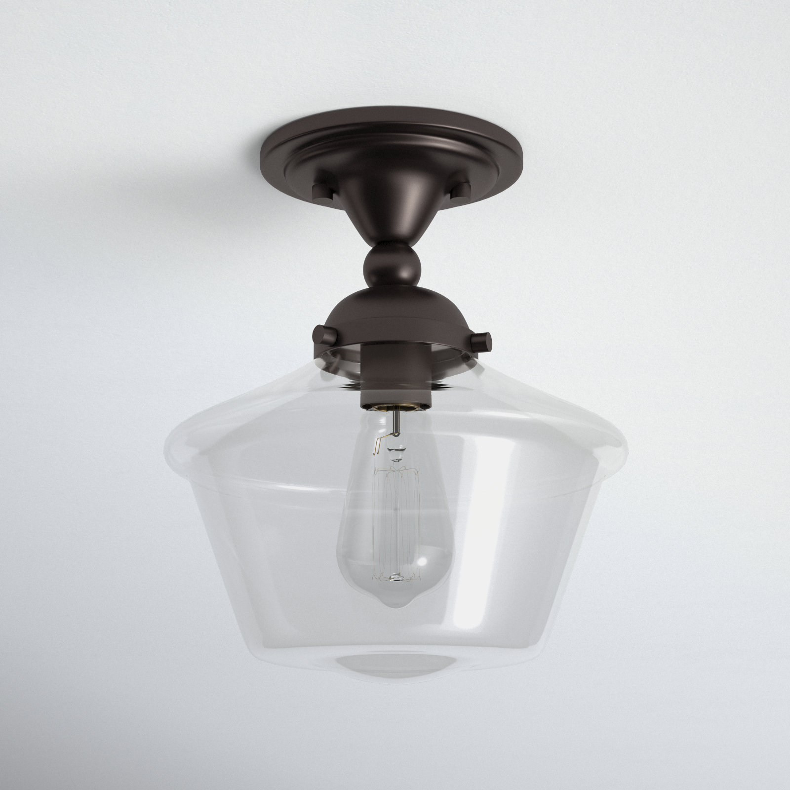 Lassell 1 - Light Semi Flush Mount, Oil Rubbed Bronze