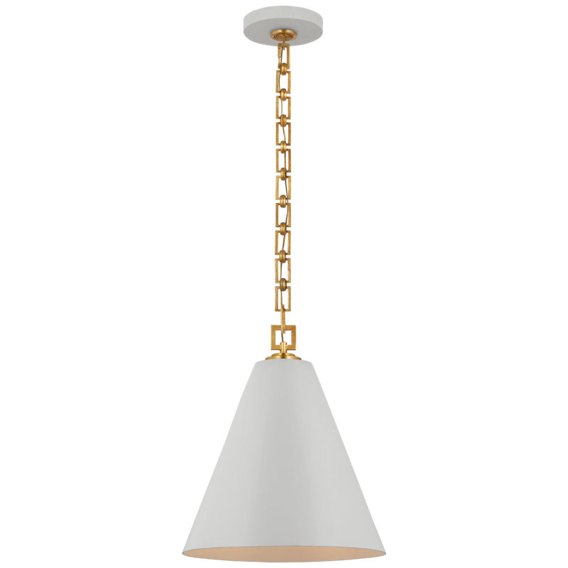 Theo 1 - Light Pendant, 17" H x 14.25" W x 14.25" D, Soft White/Gild, Soft White