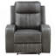 Fauteuil inclinable gris 1 pièce Forrest
