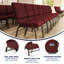 Chaise d'église en tissu 18,5 po Htwe