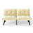 Cream Convertible Folding Modern Sofa Bed-2135646828