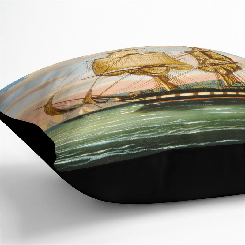 Square Cushion, 55cm H x 55cm W x 20cm D, Black