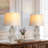 24.5'' Resin Modern Glam Table Lamp Set With Usb-314853824