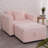 Pink Modular Single 44.9" - Very Comfortable & . Solid Wood Frame Foam. Detachable Washable Cushions. Hydraulic Lift Storage. Contemporary Style For Home. 2 Space Relaxation. Materials.-2033487262