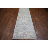 Oushak Collection, Transitional One-of-a-Kind Runner 3' X 9'8" Hand Knotted Area Rug