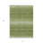 3' X 5' Green And Ivory Abstract Washable Indoor Outdoor Area Rug