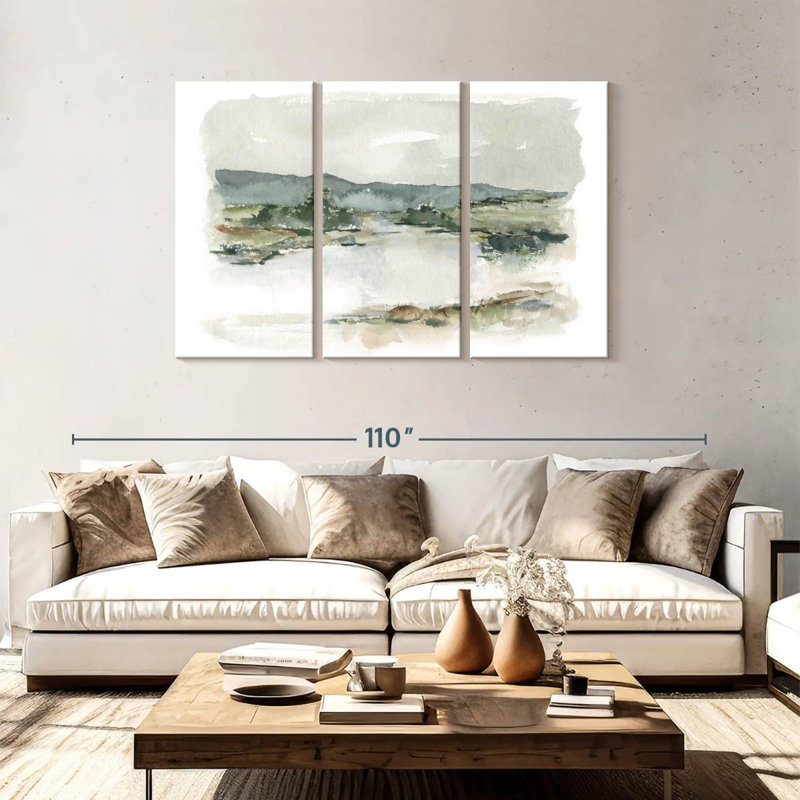 Avery Overcast Lake Study I, 48" H" x 74" W