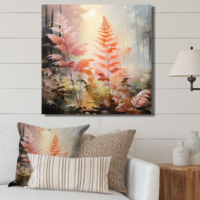 " Peach Ferns Romantic Impression "