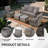 6 Piece Outdoor Patio Furniture Set-27312881-27312883