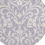 Tapis rond lavable et ivoire 8 po