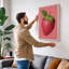 Strawberry Study Botanical - Wrapped Canvas-401648112-401648117