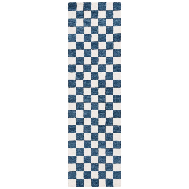 Freemont Area Rug In Blue/Ivory, Runner 2'3" x 8'