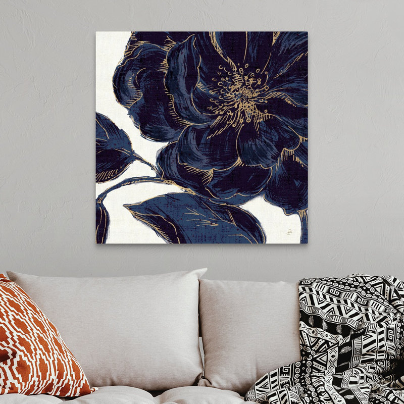 «Indigo Garden II», reproduction d'impression, H 36 po x l 36 po x P 1,5 po, Toile