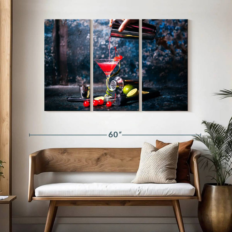 Yarlin Cherry Cosmopolitan Cocktail, 32" H x 50" W