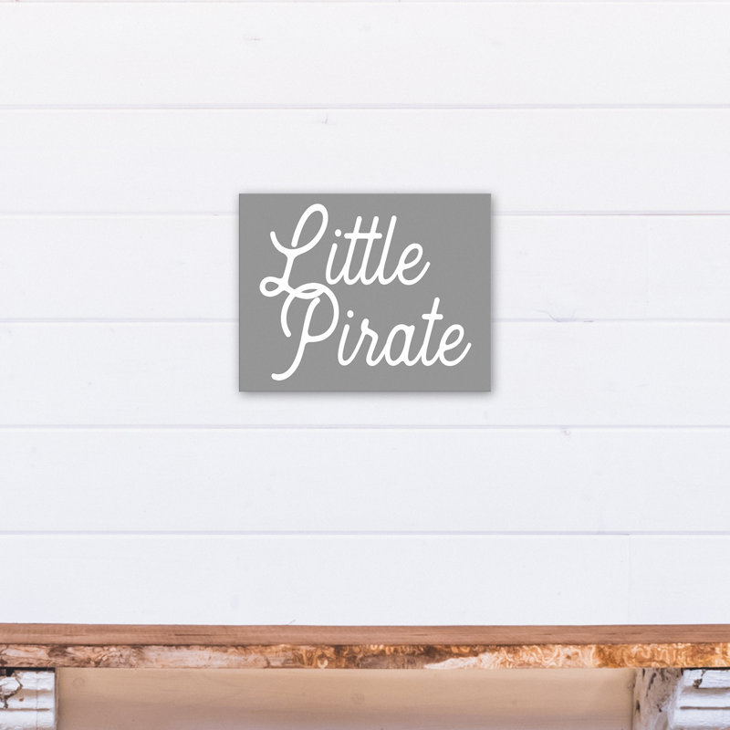 Art sur toile little pirate Briggs, Gris, H 11 po x l 14 po x P 1,25 po