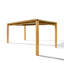 Table de salle à manger rectangulaire 59 po pour 6 personnes, table de cuisine moderne en bois aggloméré avec pieds en bois massif