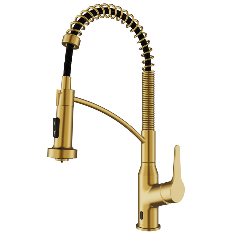 Karran Scottsdale Pull Down Touchless Kitchen Faucet, Gold