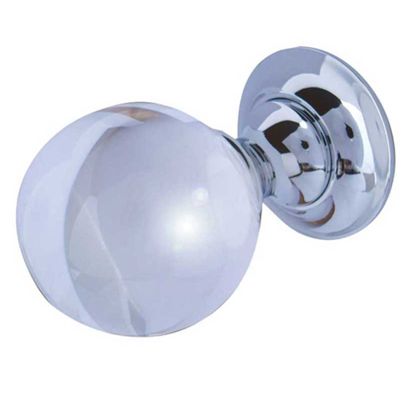 Passage Knobset, Polished Chrome