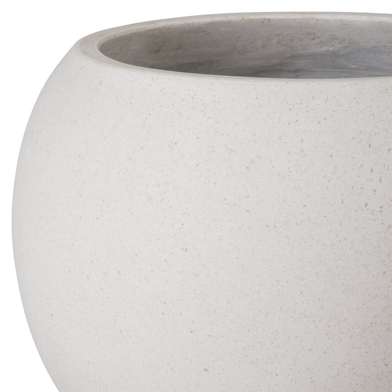 POT À BILLES MD - BLANC 21,5 po x 18 po, H 19 po x l 24,5 po x P 24,5 po
