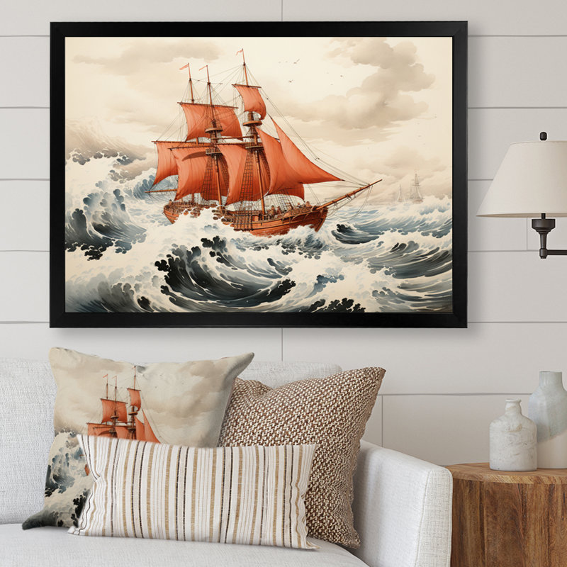 «Master red» sur toile, Cadre photo noir, H 24 po x l 32 po x P 1 po