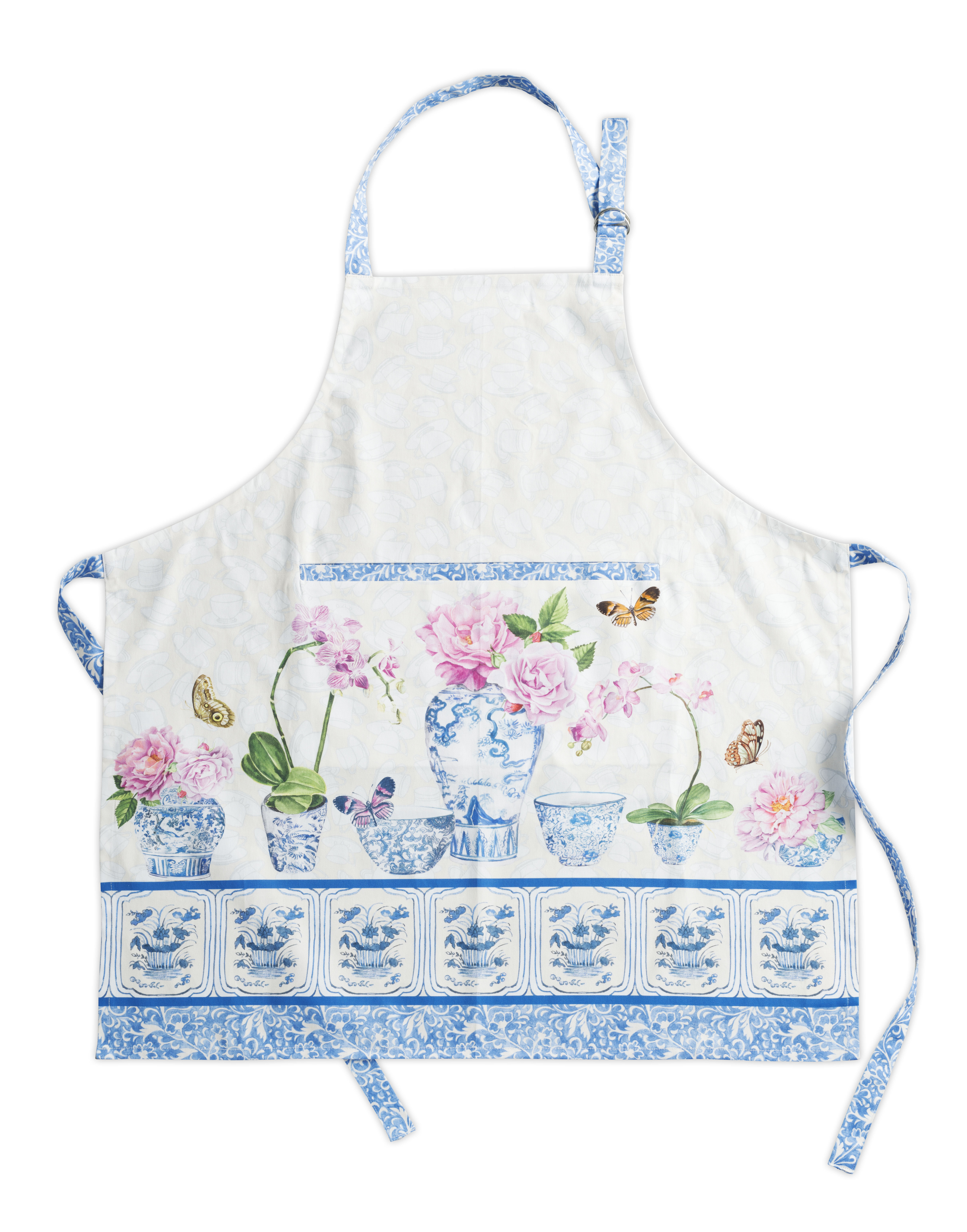 Mother Daughter matching aprons Retro blue gingham aprons