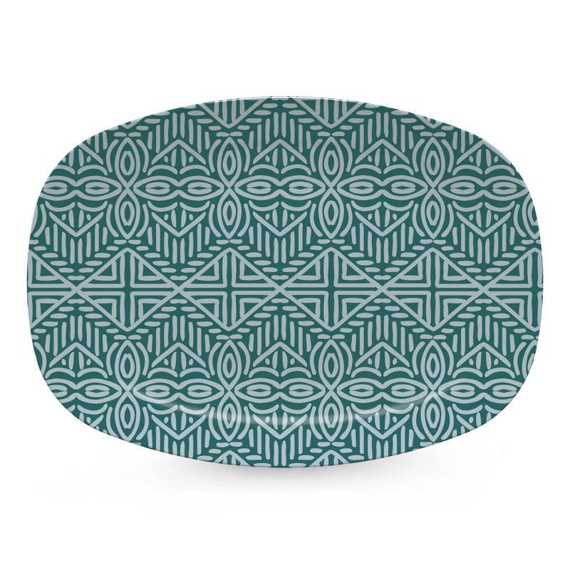 Tangiers Teal Platter
