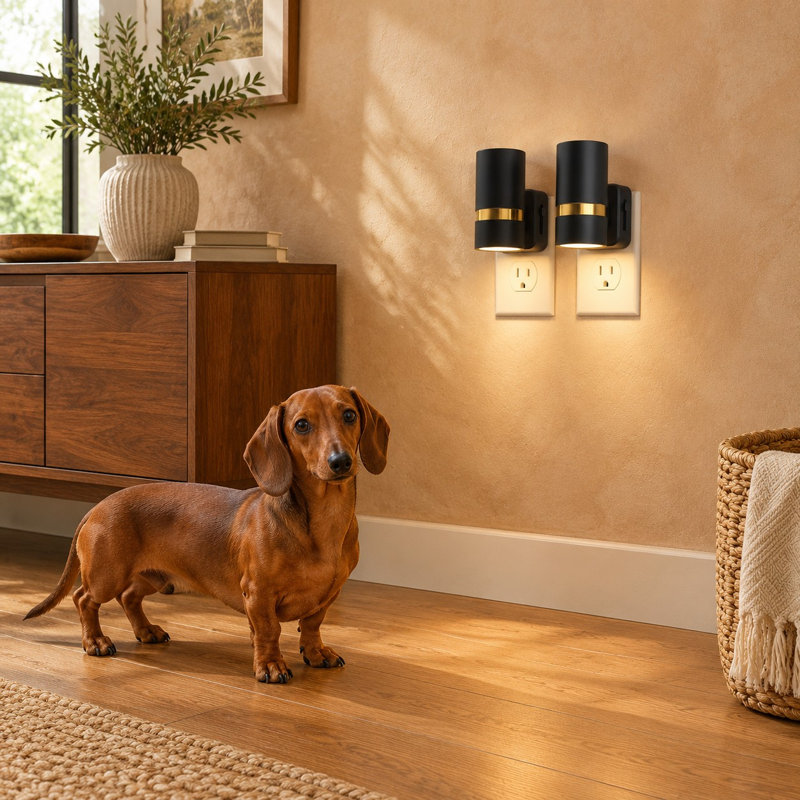 This 2-pack of wall-outlet night lights features dusk-to-dawn sensing plus adjustable 0-100LM brightness in 3000K soft white.