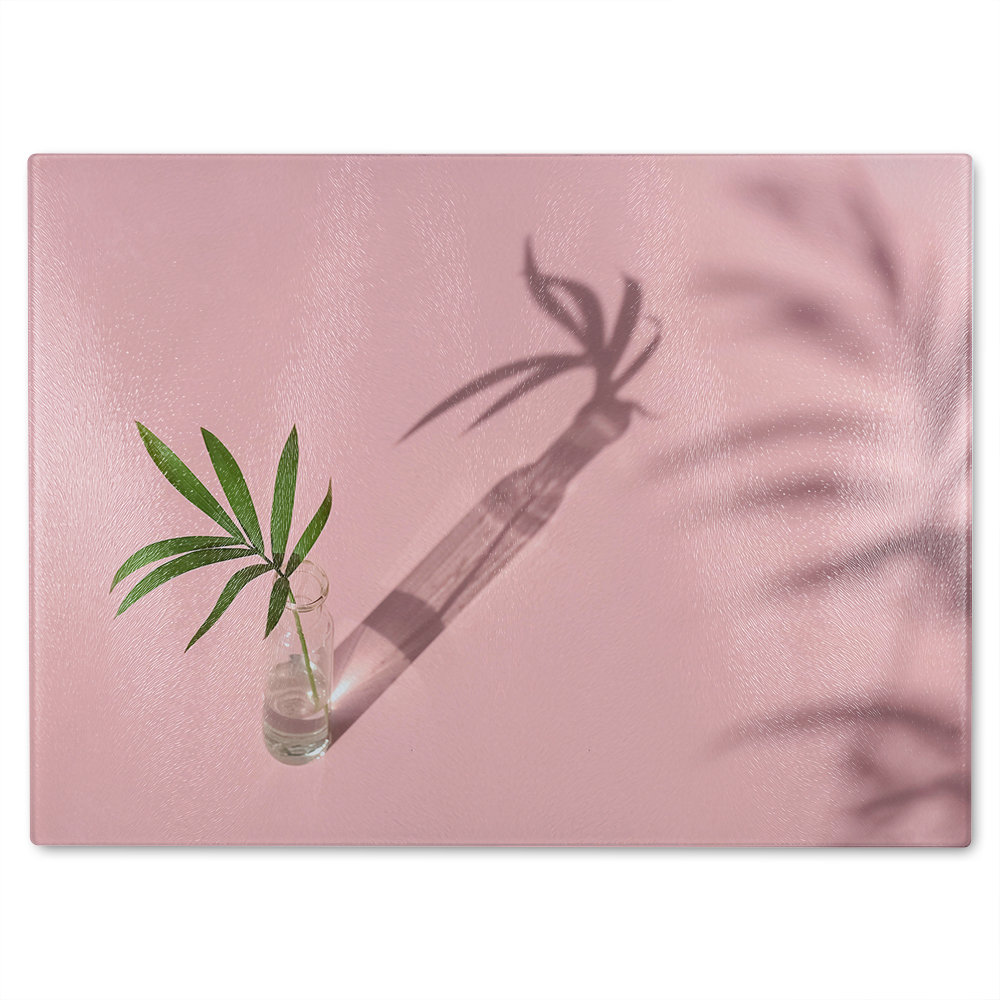 Botanical leaf Designer Glass Chopping Board