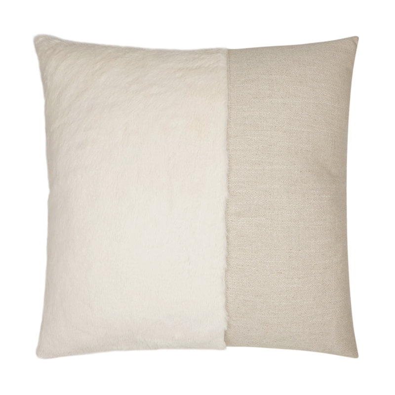 St. Moritz Pillow Cover & Insert, Cream, Rectangle 14"H x 24"W