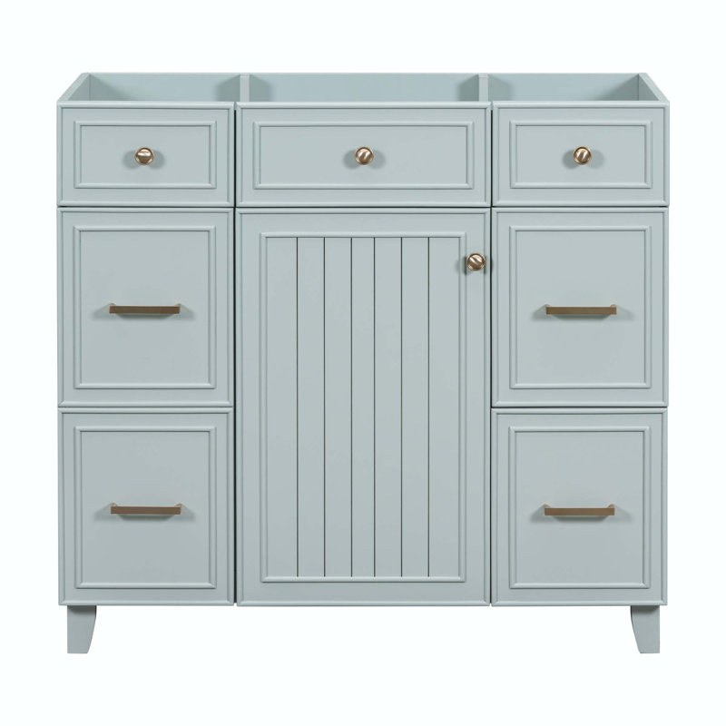 Base de meuble-lavabo simple 35,4 Fraya seulement, Vert