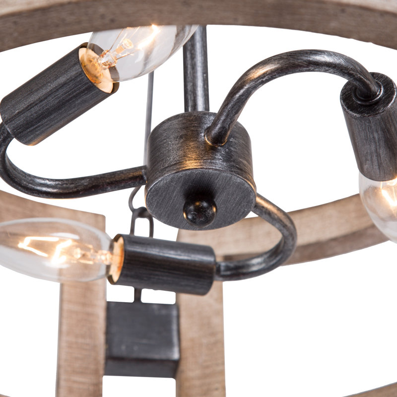 Lustre tambour à 3 lumières Kacey-Lea