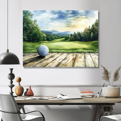 «Greens and Dreams Golf Course Landscape III», art mural golf
