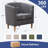 Meleri Barrel Accent Chairs with Wood Leg, 26.7 Wide Modern Comfy Living Room Chairs with Armrest Small Reading Chair with Cozy Soft Padded for Bedroom Reception Room-1653336002