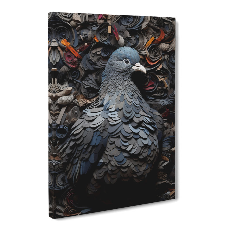 Pigeon Orphism - Wrapped Canvas, 76cm H x 50cm W x 3cm D