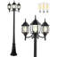Lampadaire noir en aluminium 3 lumières H 85,43 "