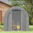 Outsunny 6' X 8' Garden Storage Tent, Heavy Duty Outdoor Shed, Waterproof Portable Shed Storage Shelter With Galvanized Metal Frame For Bike, Motorcycle, Garden Tools