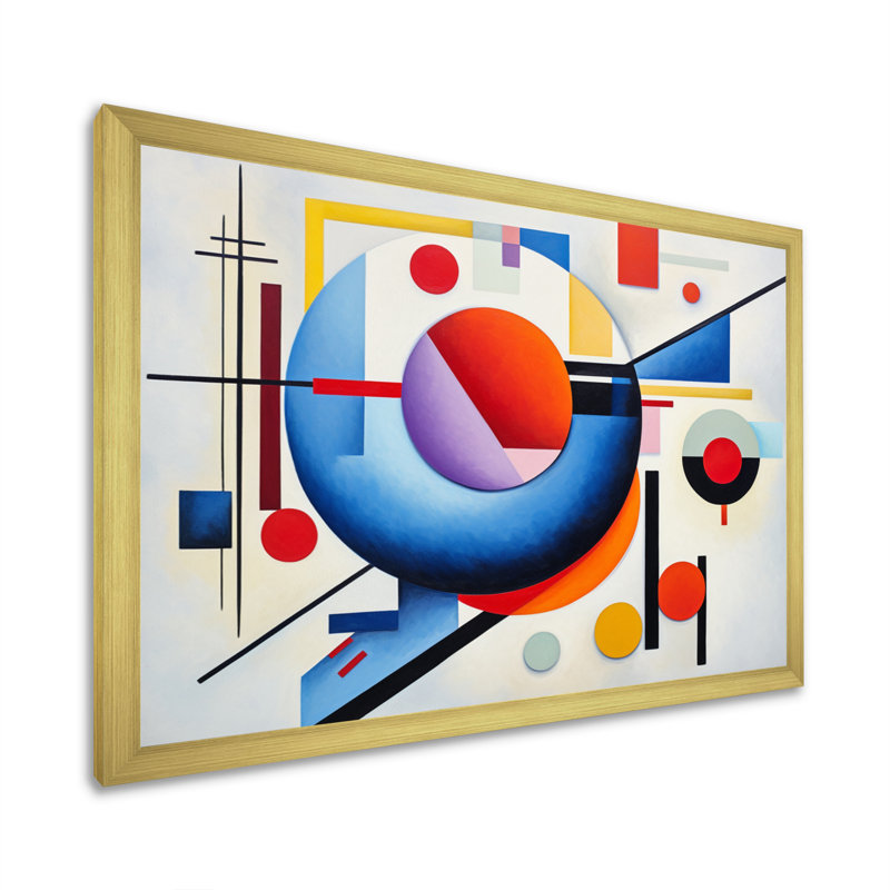 Impression sur toile, "Supreme coloré", impression sur toile, H 24 po x l 32 po x P 1 po, Encadrement doré